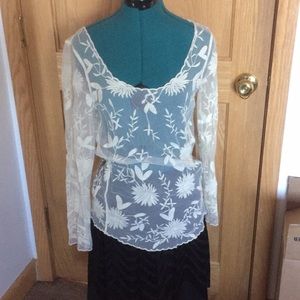 Anthropologie lace top